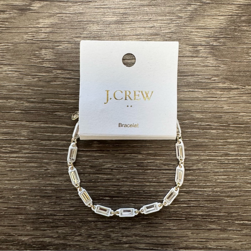 NWT J. Crew Factory Crystal Link Bracelet